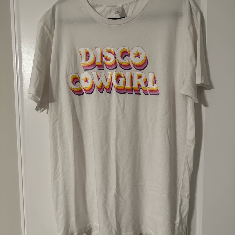 Disco Cowgirl tee